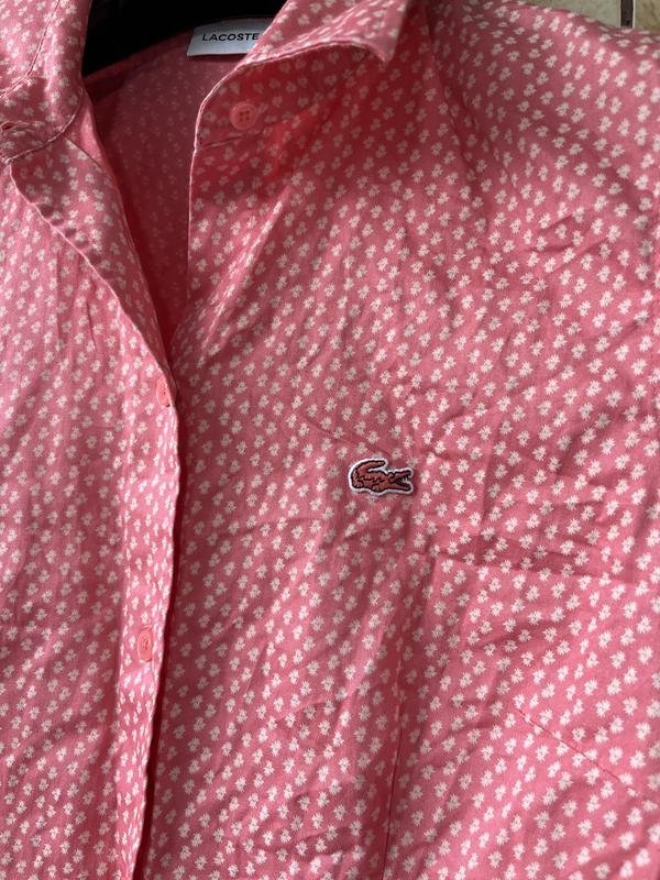 Женская Lacoste Сорочка Розовая S