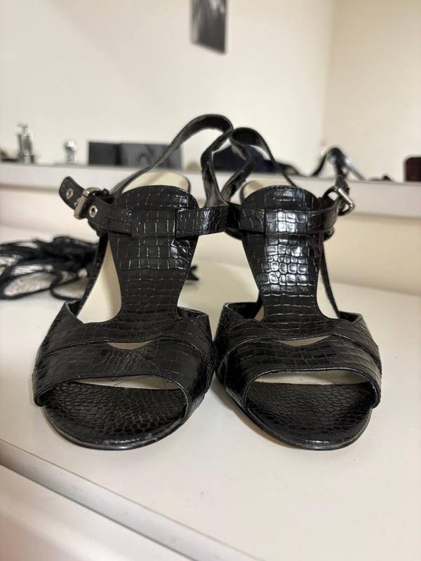 Femme Nine West Talons Noir Cuir Synthétique 37