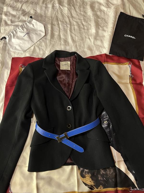 Damen Burberry Sakko Burgunder Wolle M