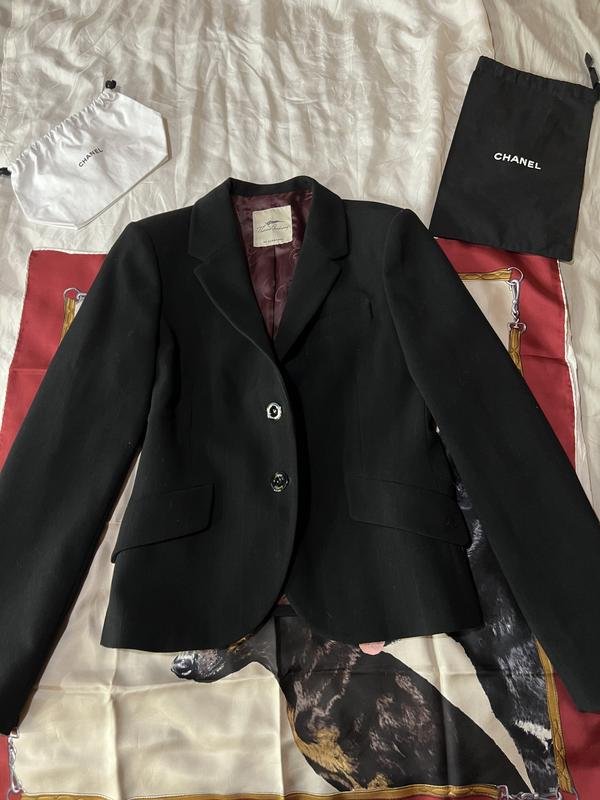 Damen Burberry Sakko Burgunder Wolle M