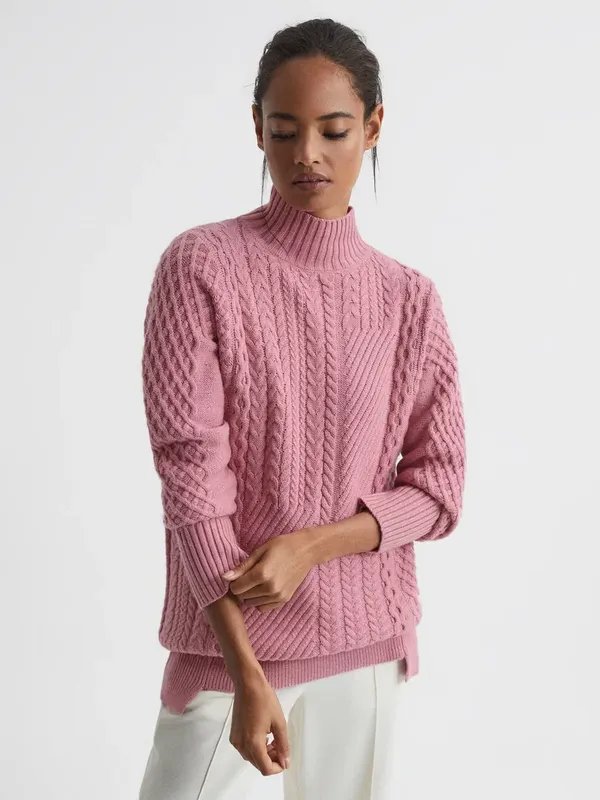 Donna Reiss Maglione Rosa 34