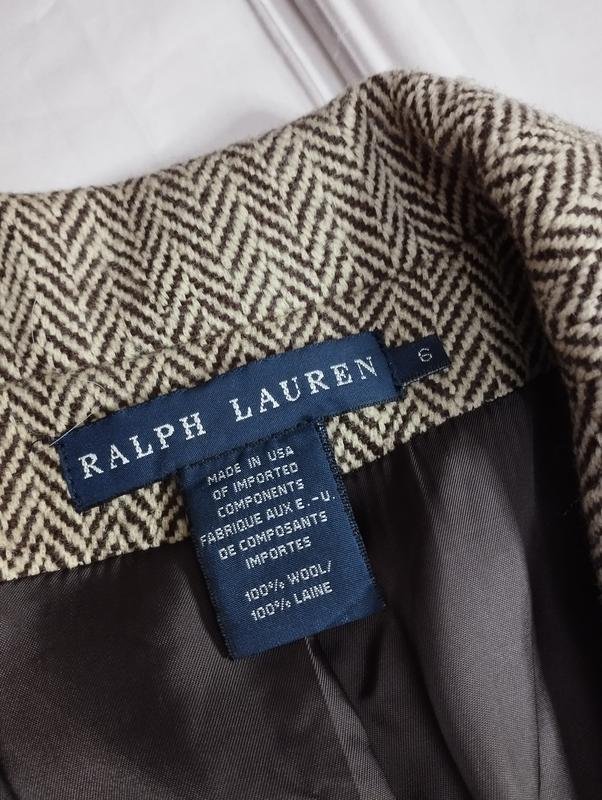 Women Ralph Lauren Blazer Beige Wool S
