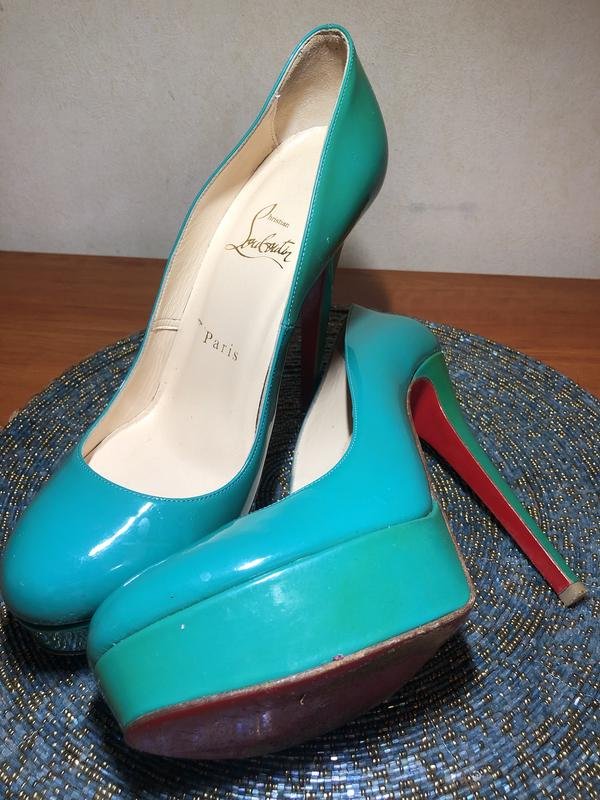 Damen Christian Louboutin High Heels Türkis 37