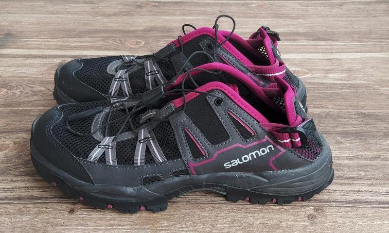 Femme Salomon Sandales Noir Synthétique 38