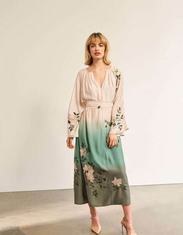 Femme Monsoon Robe Multicolore Viscose 38