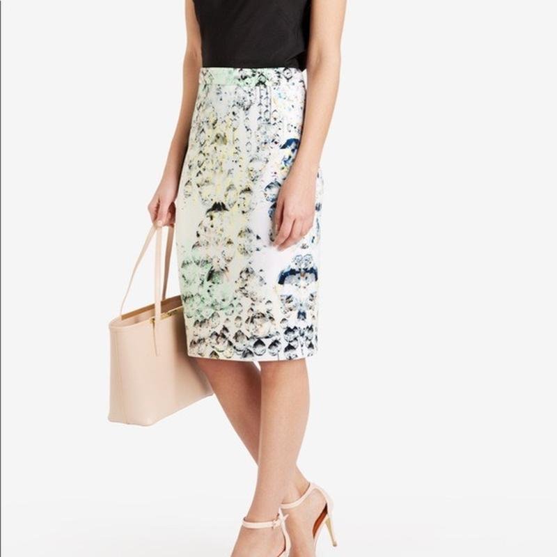 Donna Ted Baker Gonna Gialla Poliestere S