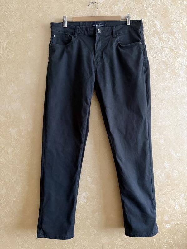 Homme Ben Sherman Pantalon Gris Coton L