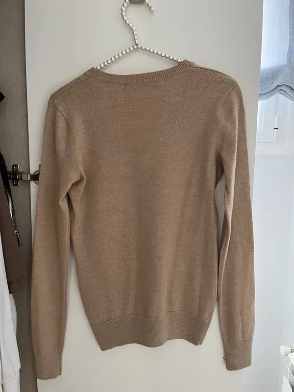Women Ralph Lauren Sweater Beige Wool S
