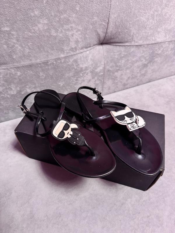Damen Karl Lagerfeld Sandalen Schwarz 38