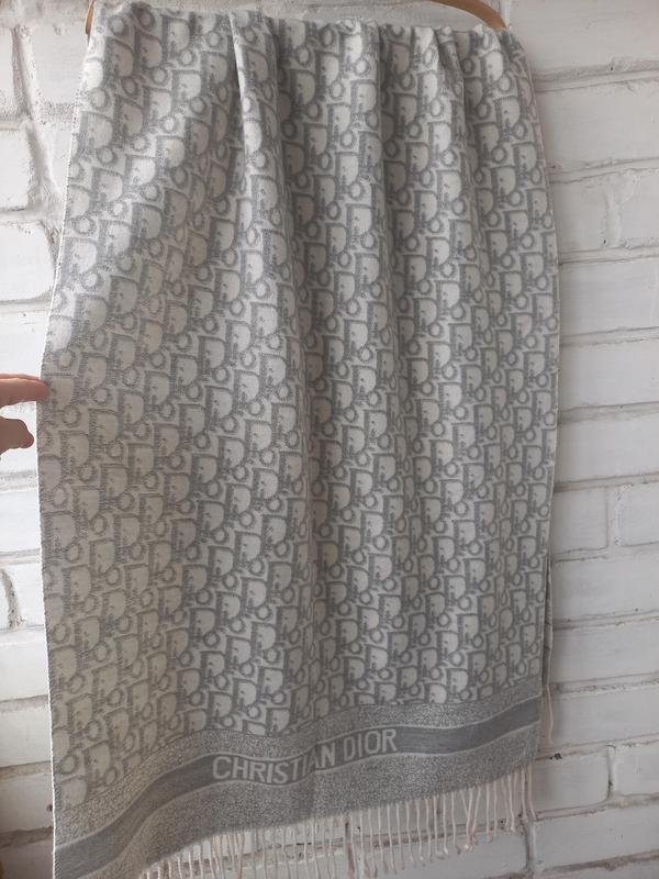 Sciarpa Christian Dior Grigio Cashmere