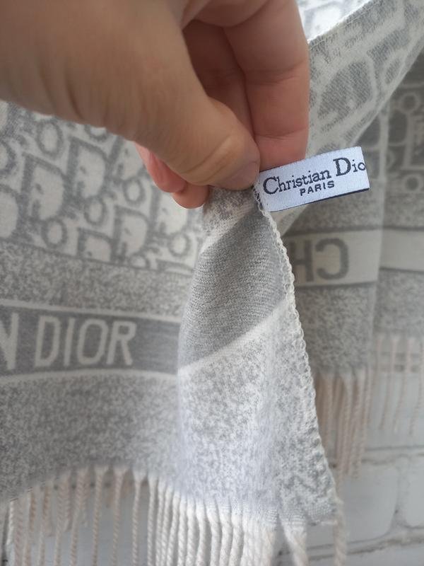 Sciarpa Christian Dior Grigio Cashmere