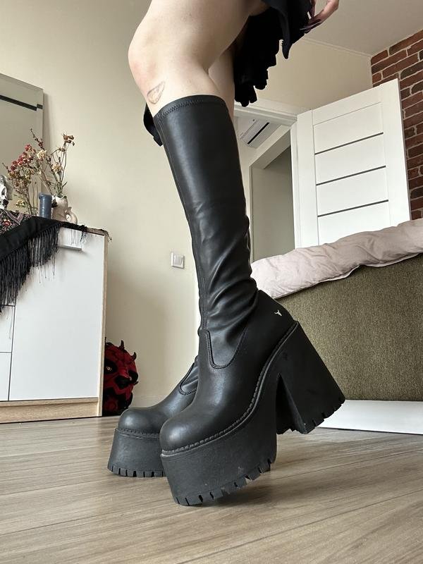 Femme Windsor Smith Bottes Noires Cuir 38
