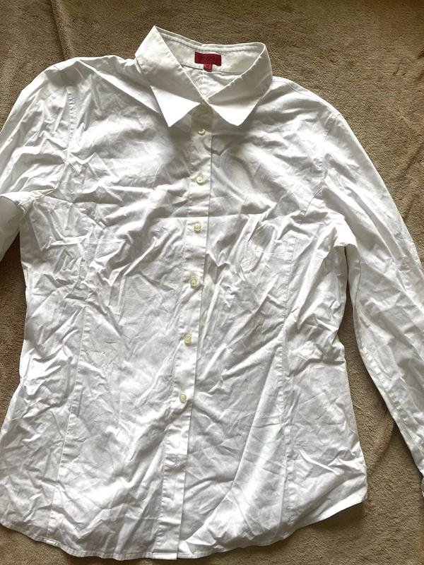 Женская Hugo Boss Сорочка Белая Хлопок XL