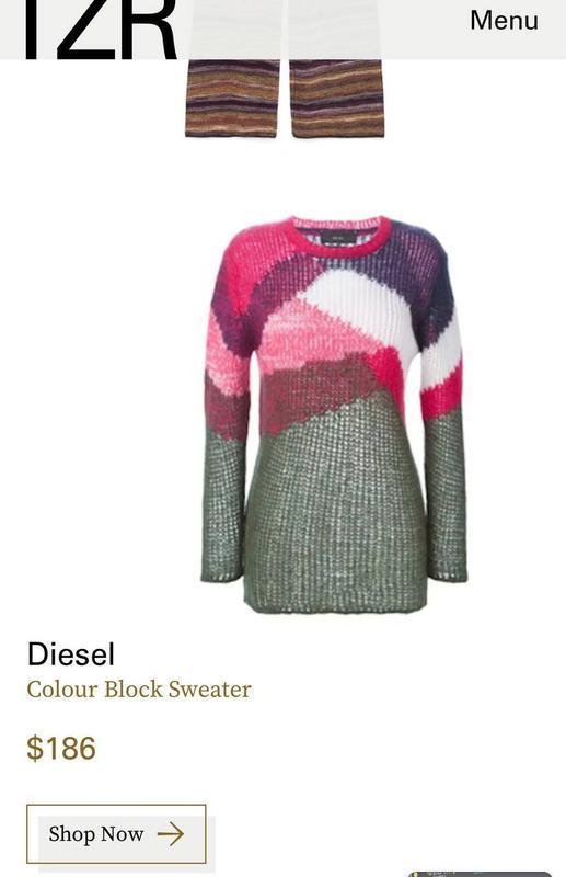 Damen Diesel Pullover Mehrfarbig Wolle XS