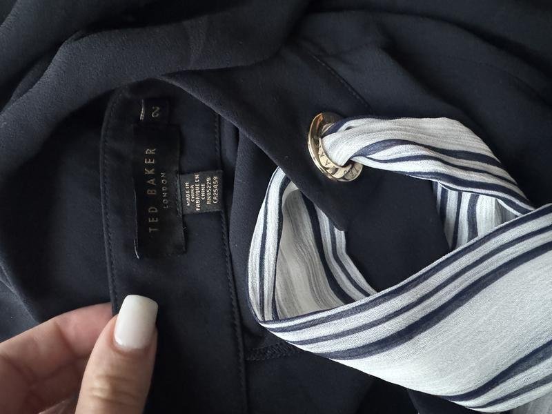 Damen Ted Baker Bluse Marineblau S