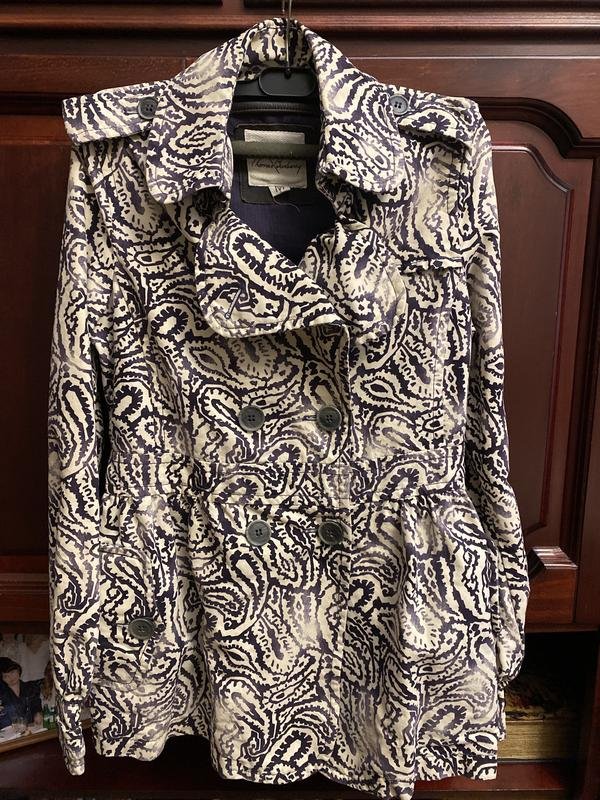 Women Burberry Trench Coat Beige Cotton M