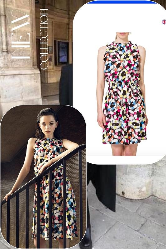 Damen Love Moschino Kleid Mehrfarbig Viskose 38