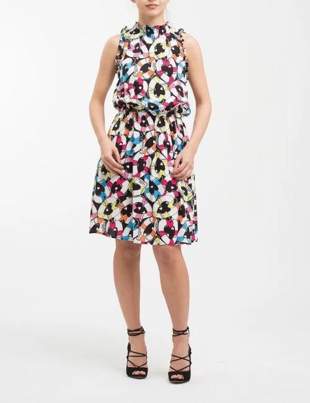 Damen Love Moschino Kleid Mehrfarbig Viskose 38
