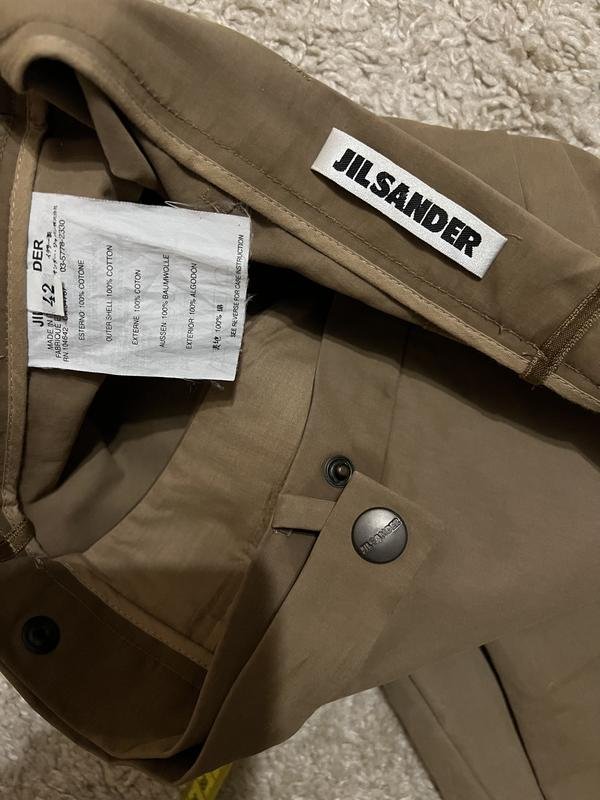 Women Jil Sander Trousers Khaki Cotton M