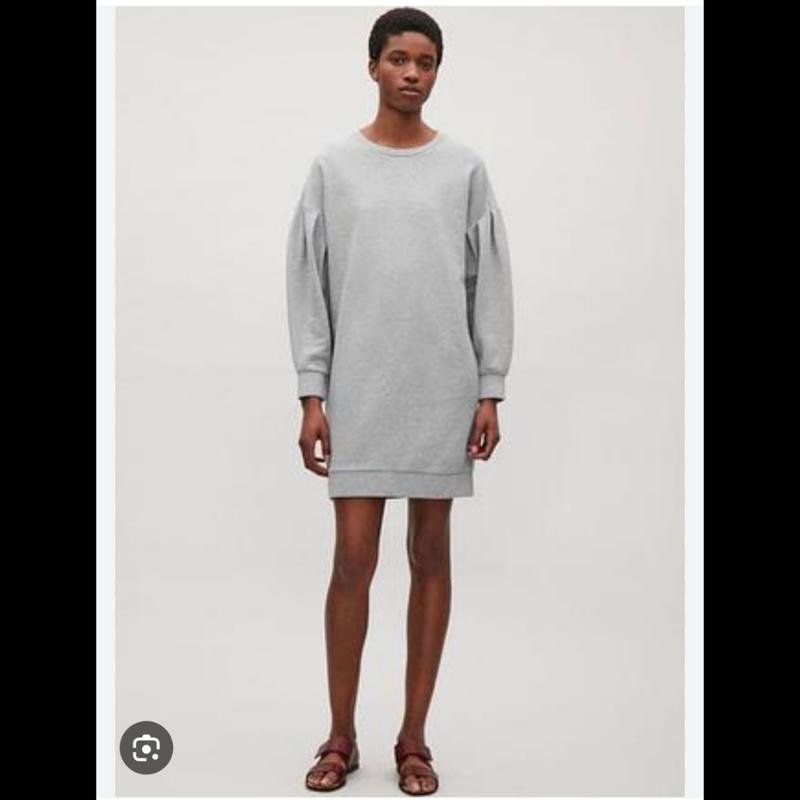 Femme COS Robe Grise Coton XXL