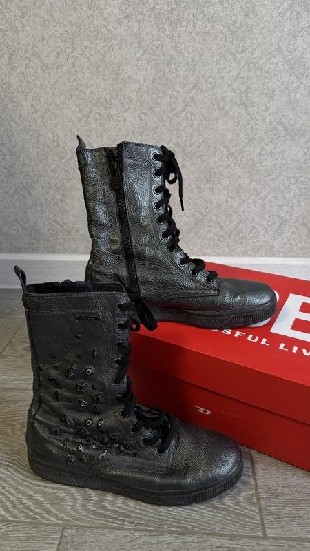 Femme Diesel Bottes Gris 38