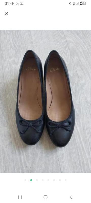 Women Clarks Heels Black 39