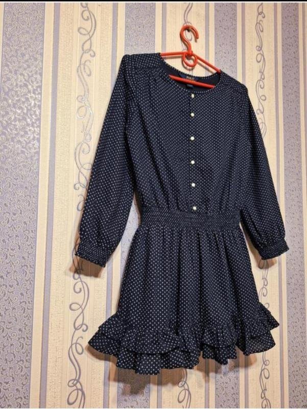 Women Ralph Lauren Dress Navy Cotton XS-S