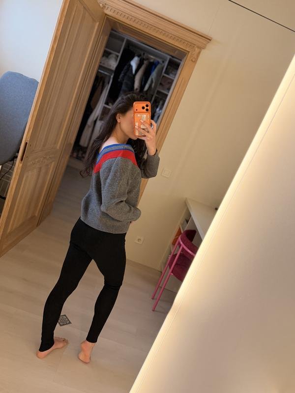 Женский Sandro Paris Свитер Серый Шерсть ХS