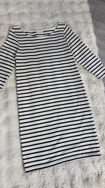 Women Ganni Dress White Cotton S