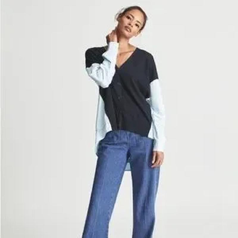 Donna Reiss Maglione Blu Viscosa L