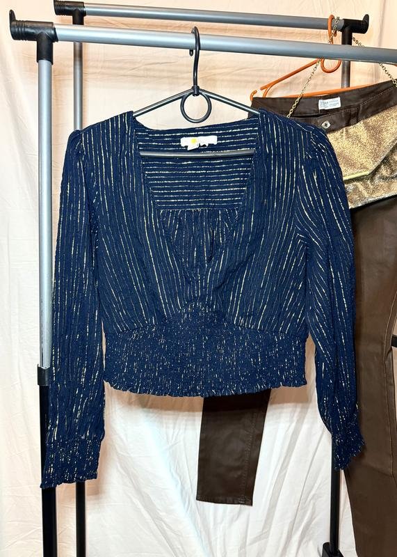 Женская Boden Блузка Чёрный 97% Хлопок 3%