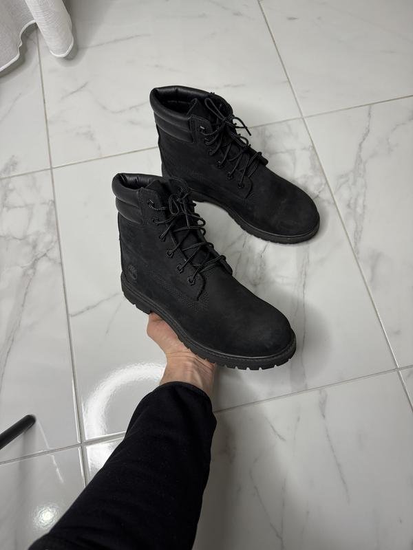 Donna Timberland Stivali Nero Suede 38.5