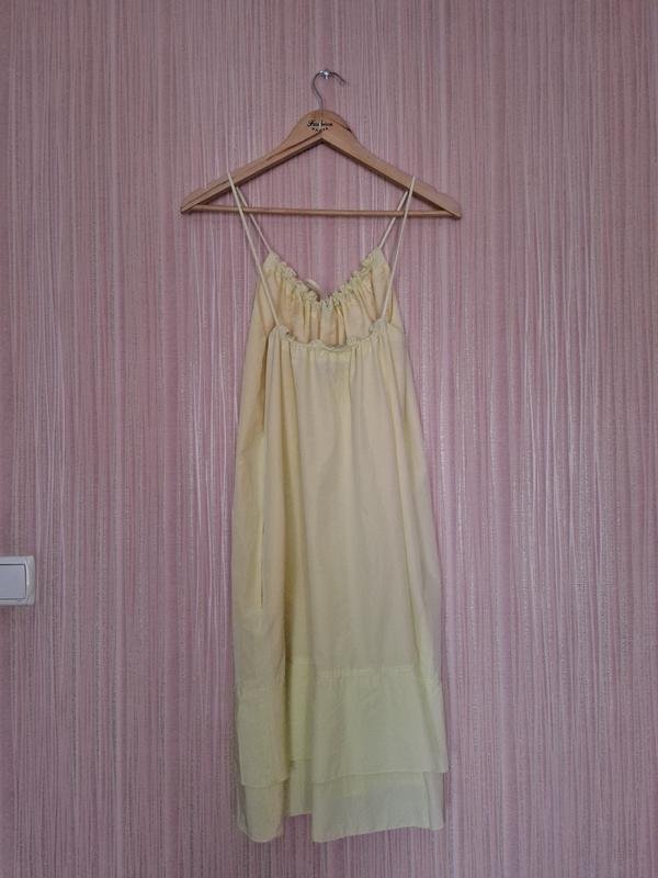 Damen Burberry Kleid Gelb Baumwolle S