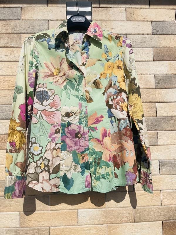 Женская Etro Сорочка Разноцветный Хлопок S