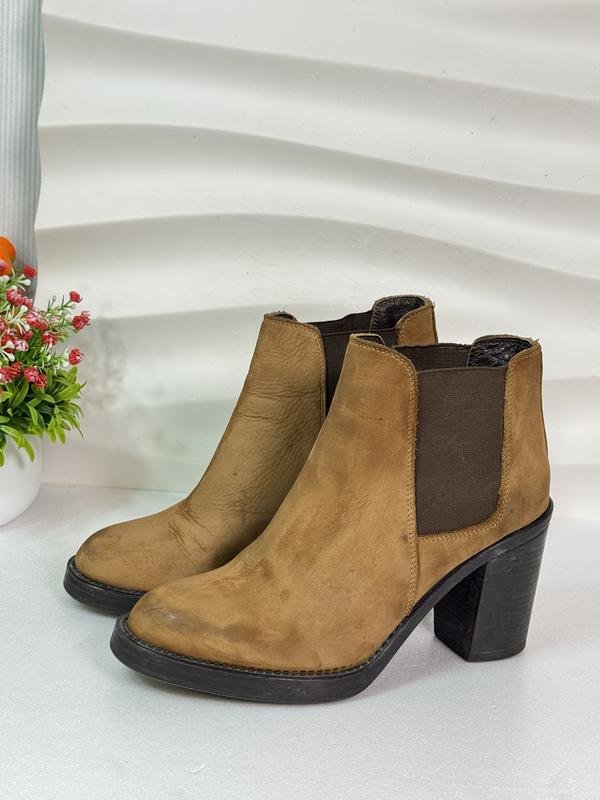Women Hotic Chelsea Boots Brown Nubuck 37