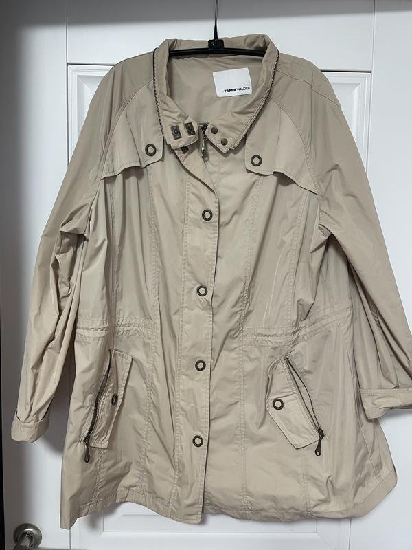 Damen Jacke Beige Polyester 54