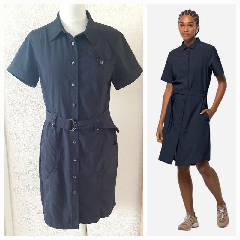 Donna Jack Wolfskin Abito Nero Poliamide M