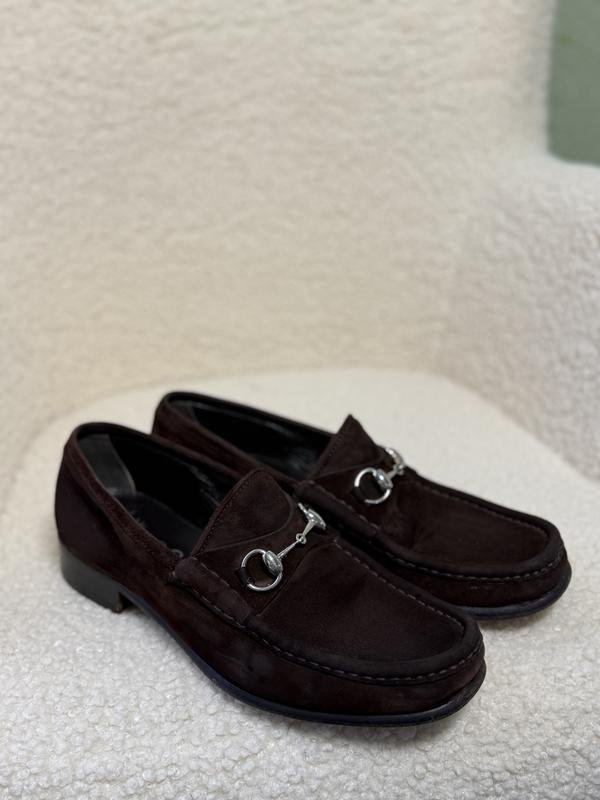 Herren Gucci Absätze Braun Wildleder 42