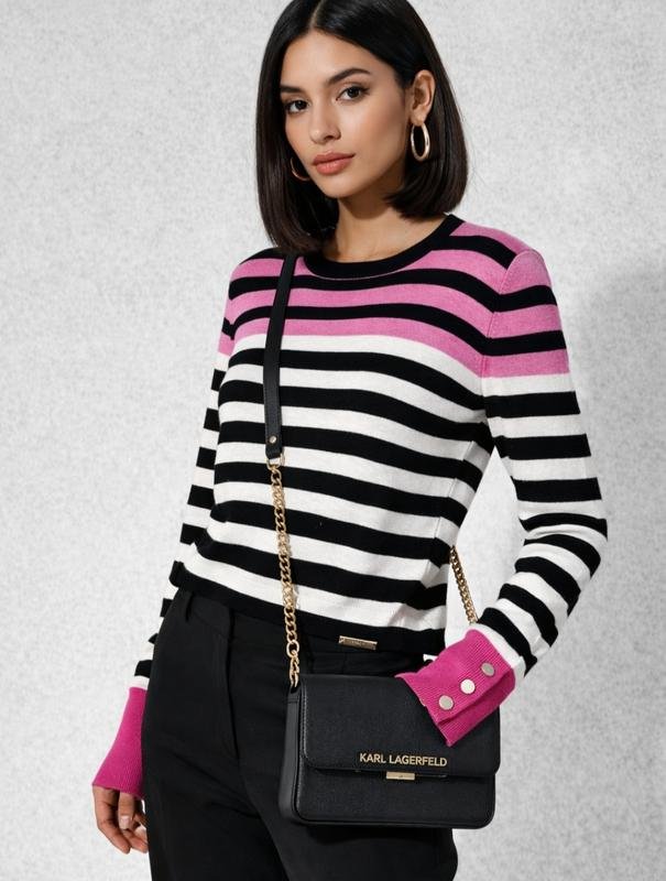 Women Karl Lagerfeld Sweater Multicolor Cotton L