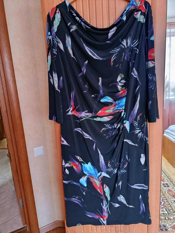 Женское Monsoon Платье Чёрный Полиэстер XL