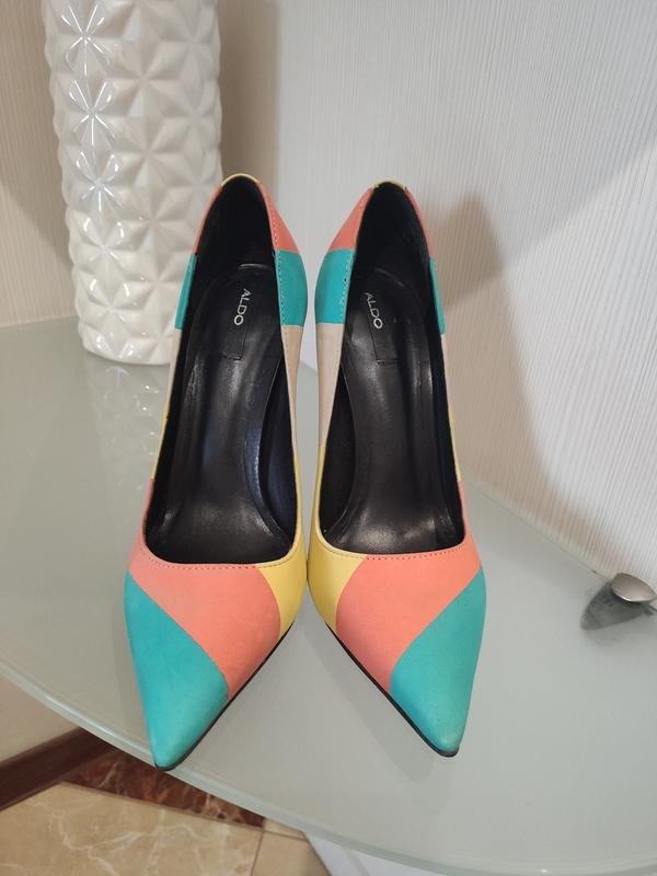 Donna ALDO Tacchi Turchese Suede 37