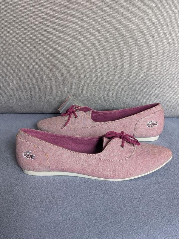 Женские Lacoste Балетки Фиолетовый Текстиль 37