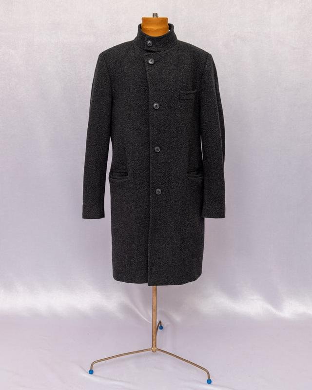 Мужской Hugo Boss Пальто Серый Шерсть L