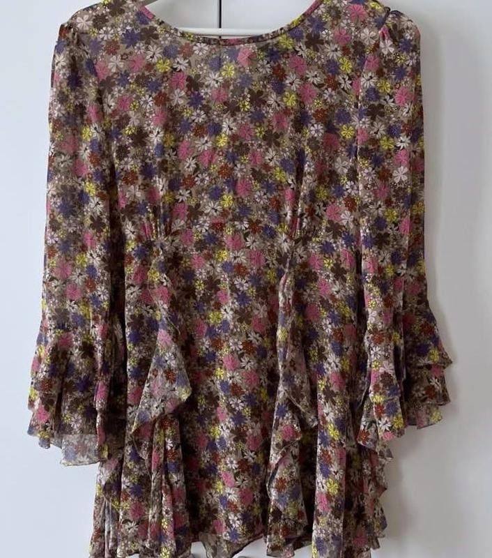 Женская Marc Cain Блуза Бежевый Шелк M