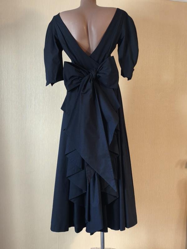 Femme Laura Ashley Robe Noir Coton M