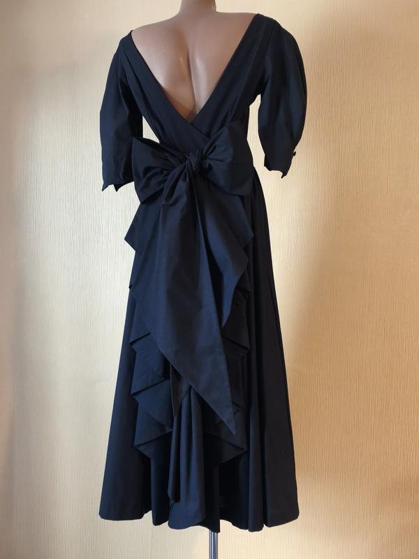 Femme Laura Ashley Robe Noir Coton M