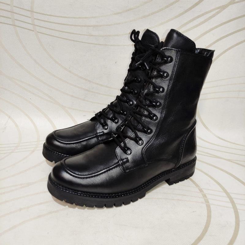 Women Gabor Boots Black Leather 40