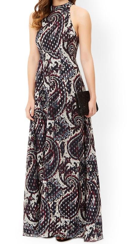 Femme Monsoon Robe Multicolore Soie S
