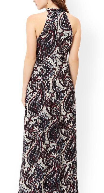 Femme Monsoon Robe Multicolore Soie S