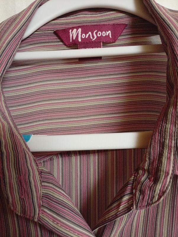 Женская Monsoon Рубашка Розовая Шелк 44-46